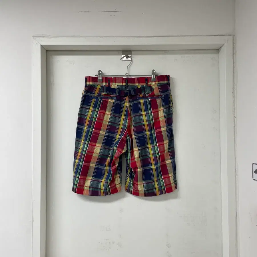 폴로 랄프로렌 체크 반바지 30