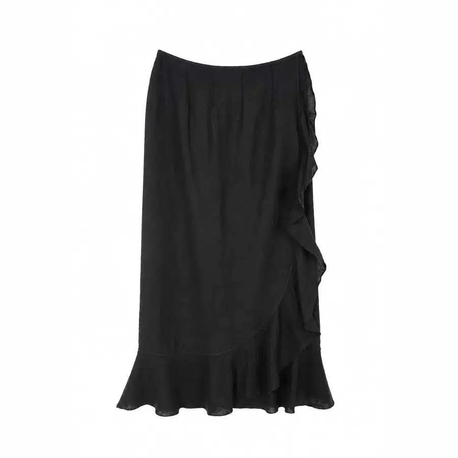 MAX MARA 막스마라 린넨 100% 랩 스타일 롱스커트 - Women (6889)