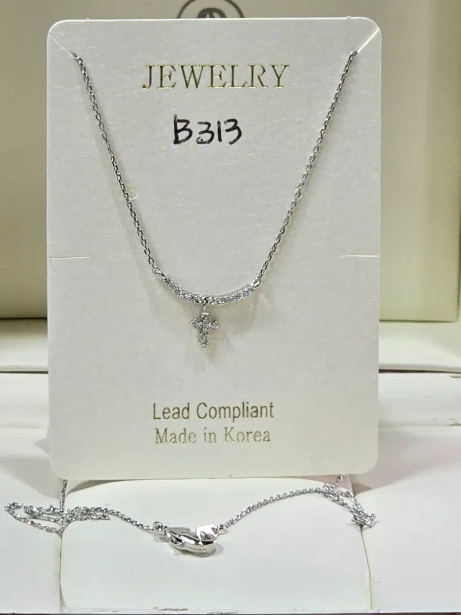 주얼리 십자가 목걸이 B313