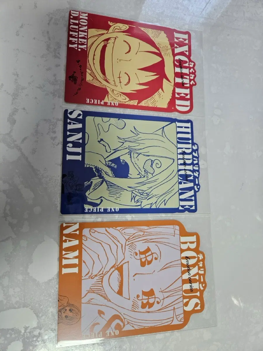 원피스 클리어카드 3종 세트