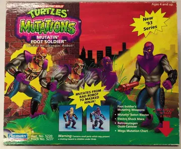 타카라 MUTATIONS TEENAGE MUTANT NINJA TURTLES MUTATIN FOOT SOLDIER 11