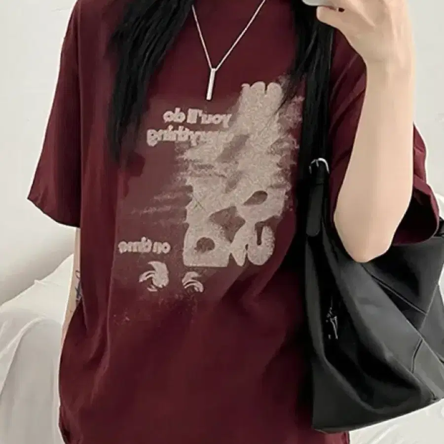 타임 나염프린팅 오버핏 반팔티