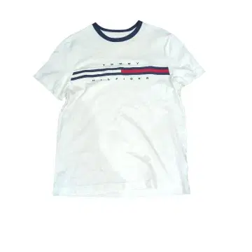 TOMMY HILFIGER 반팔 T셔츠 화이트 M 사이즈