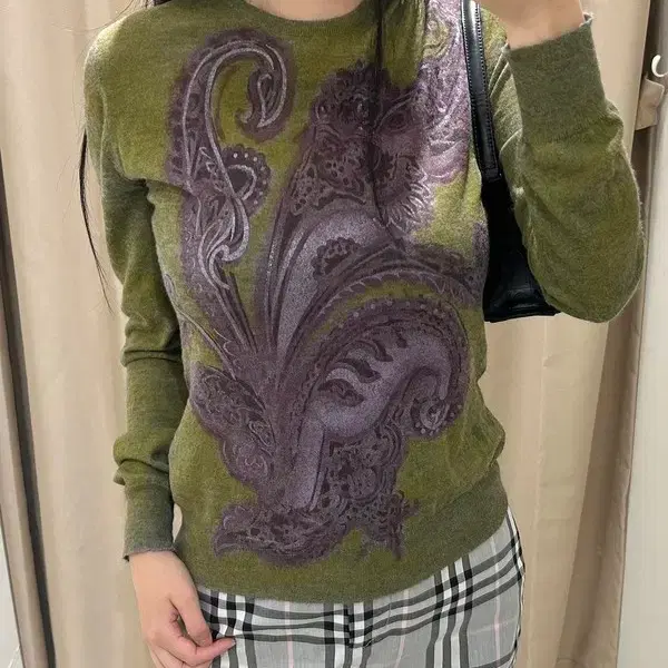 에트로 Etro 페이즈리 패턴 캐시미어 니트 R2606