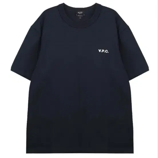 (L) 아페쎄 박시 쁘띠 VPC 티셔츠 다크 네이비블루 에크루 COHBQ-H26391-TIQ