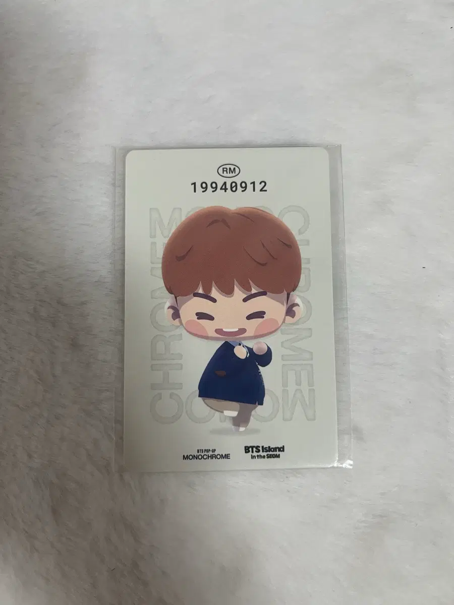 방탄 모노크롬 팝업 인더섬 포카 러기지택 방문증 카드 남준 포카 rm 포토카드 앨범 럭드 양도