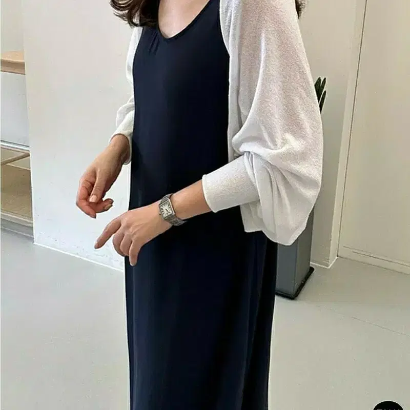드레이프 볼레로 가디건