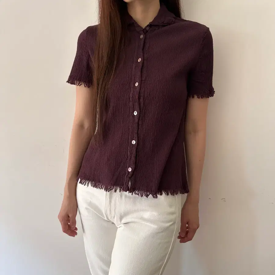 츠모리치사토 tsumori chisato 반팔 플리츠 셔츠