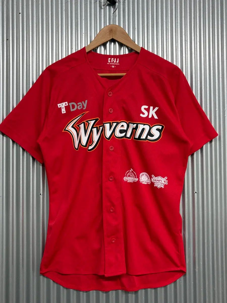 [M] SK 와이번스 WYVERNS T-Day 어웨이 야구 유니폼 저지 레드 3.5