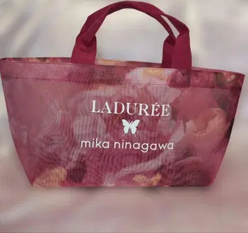 LADUREE 미카 니나가와 콜라보 토트백 & 파우치 세트