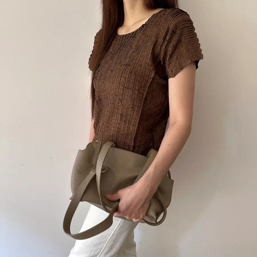 이세이미야케 issey miyake 크링클 플리츠 반팔