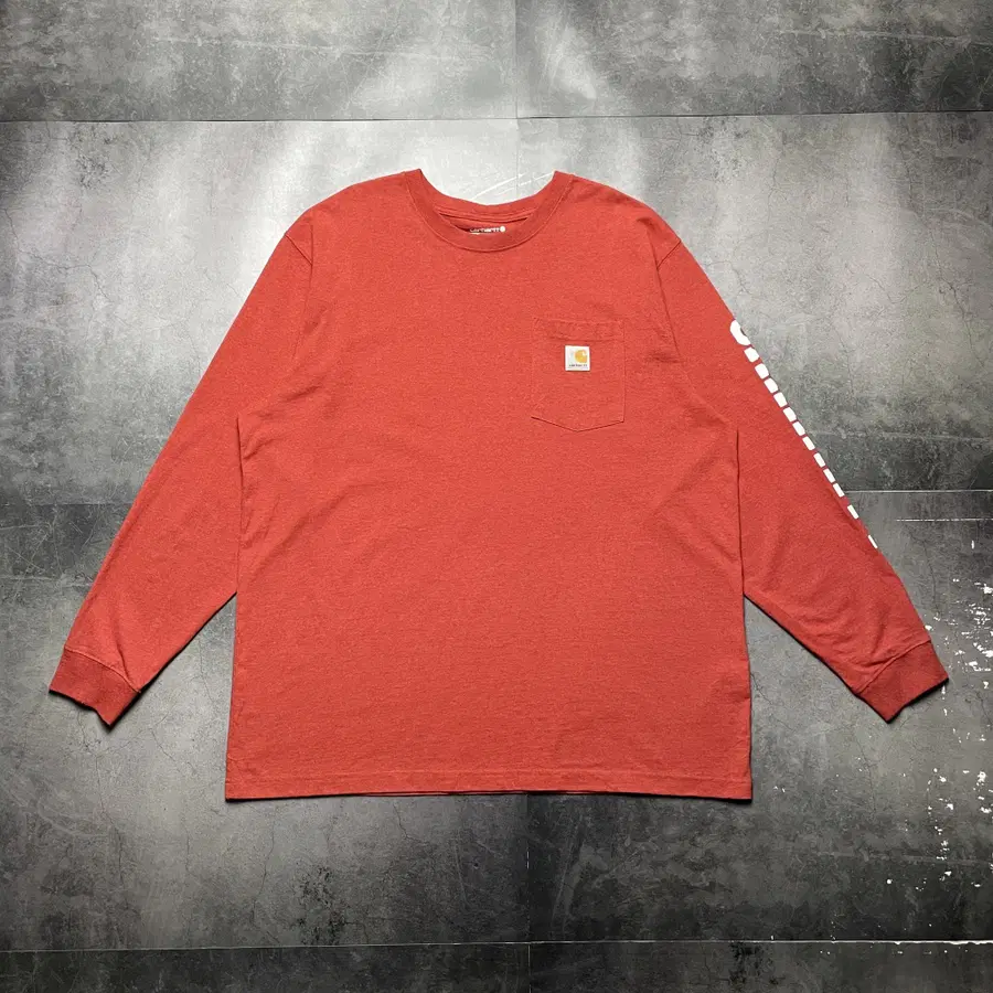 CARHARTT 칼하트 레터링 포켓 긴팔 티셔츠 A01392