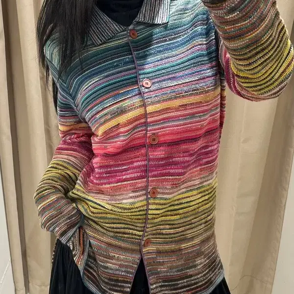 미쏘니 00's 멀티 니트 가디건 자켓 R2697