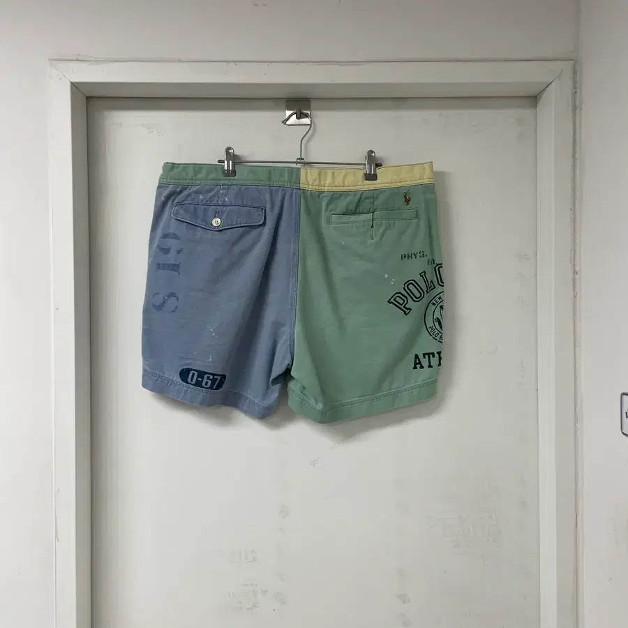 폴로 랄프로렌 배색 벨티드 반바지 XL