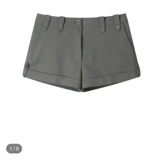 Earthjigu button slacks shorts 1