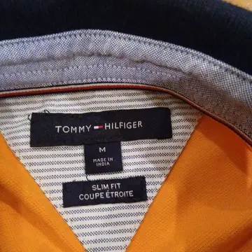 TOMMY HILFIGER 반팔 피케 셔츠 M 오렌지