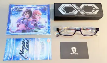 집사 안경 EyeMirror 안경 사이버 글래스 카미죠 하루나 모델(퍼플) 세트