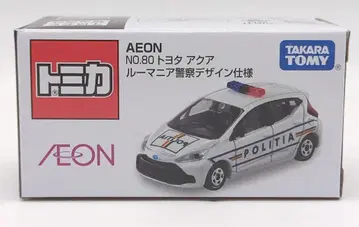 타카라토미 토미카 AEON 오리지널 도요타 아쿠아 루마니아 경찰 디자인 사양 No.80