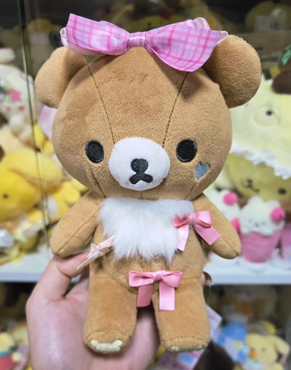 산엑스 리락쿠마 메이크업 시리즈 차이로이코구마 코구마 누이 인형