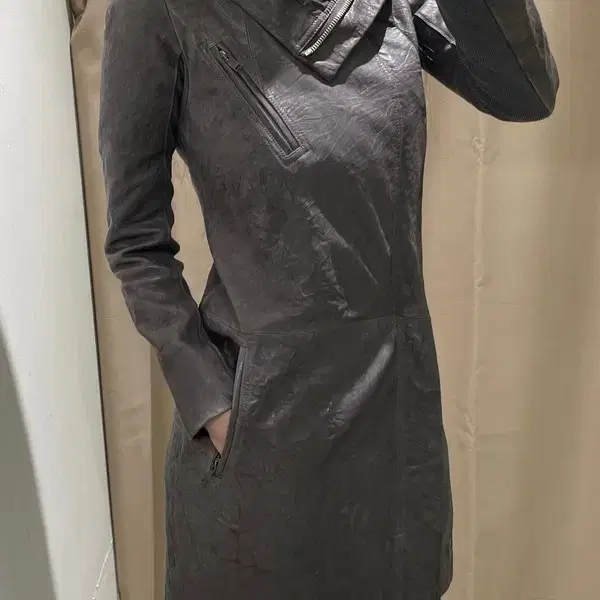 릭오웬스 Rick Owens 13FW 락 펑크 양가죽 코트 R2699