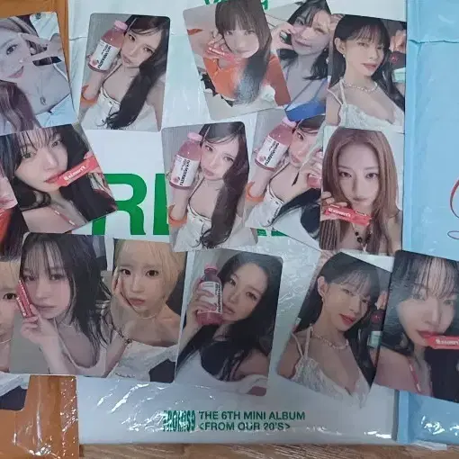 20장 프로미스나인 포카+ 락유베 앨범3종 송하영 백지헌