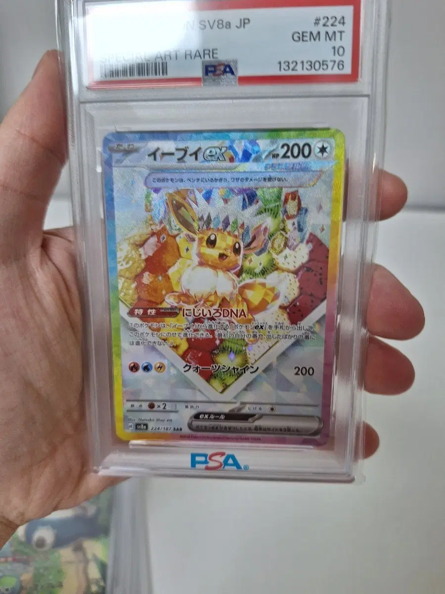 포켓몬 카드 이브이 EX SAR 스페셜 아트 psa10