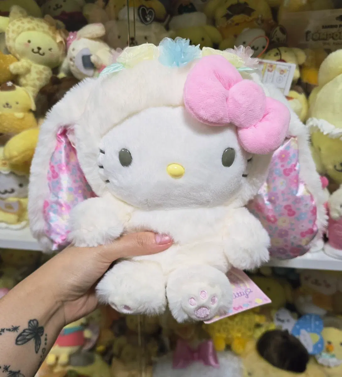 가격고정 최저가 고전 산리오 롭이어 키티 누이 봉제인형 고전키티