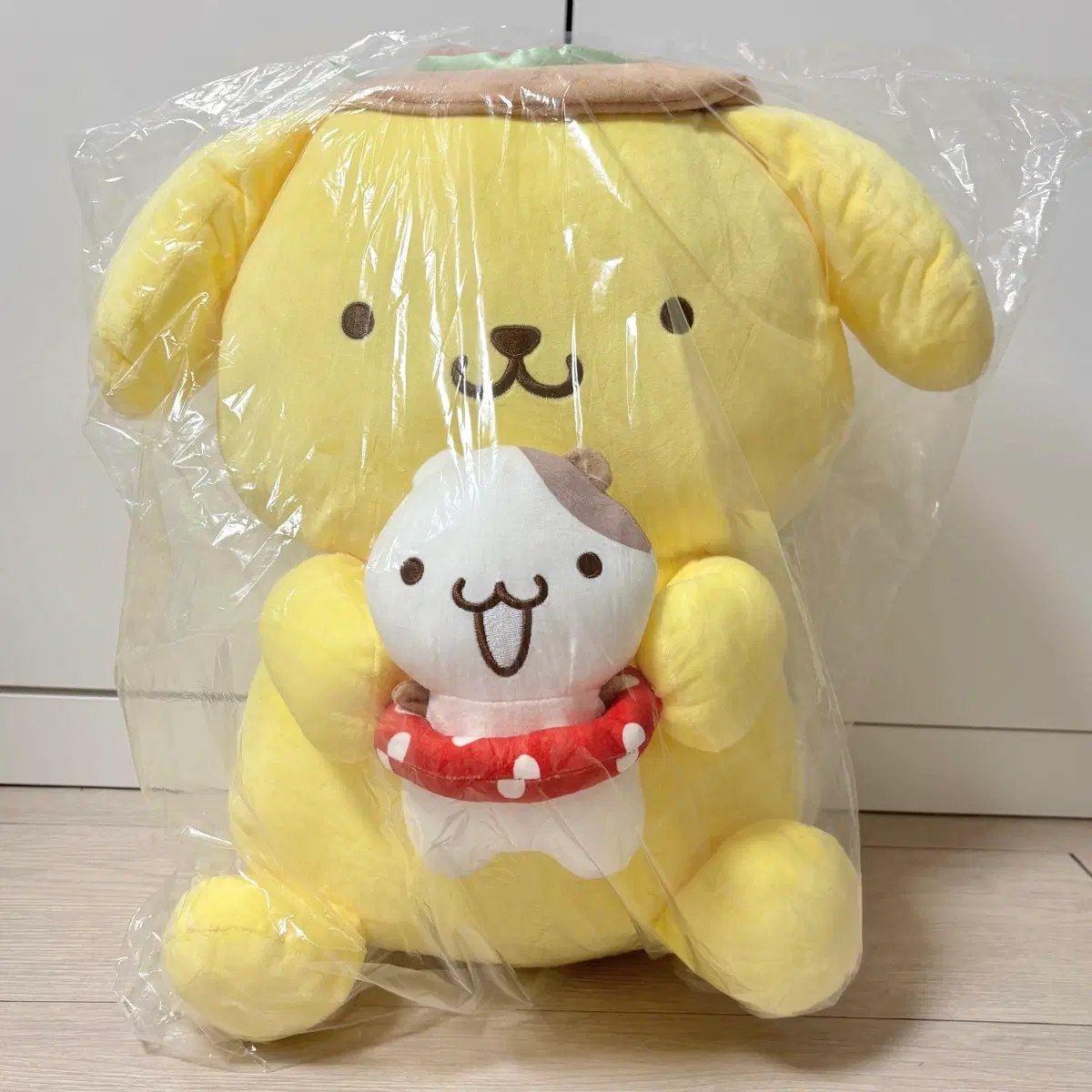 산리오 폼폼푸린 중국 쿠지 A상 대형 인형