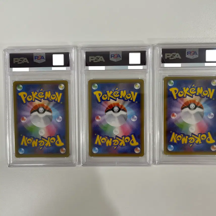 포켓몬카드 25주년 리자몽, 이상해꽃, 거북왕 일판 PSA10 연번 세트 사진 3