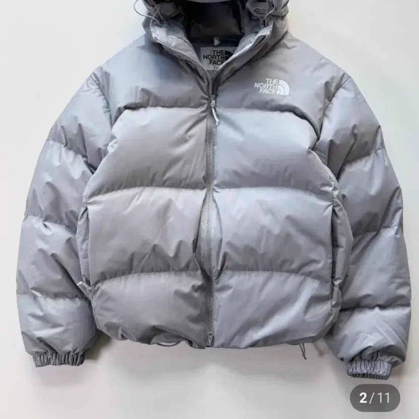 노스페이스 화이트라벨 25FW 후드 RDS 다운패딩 그레이 xs