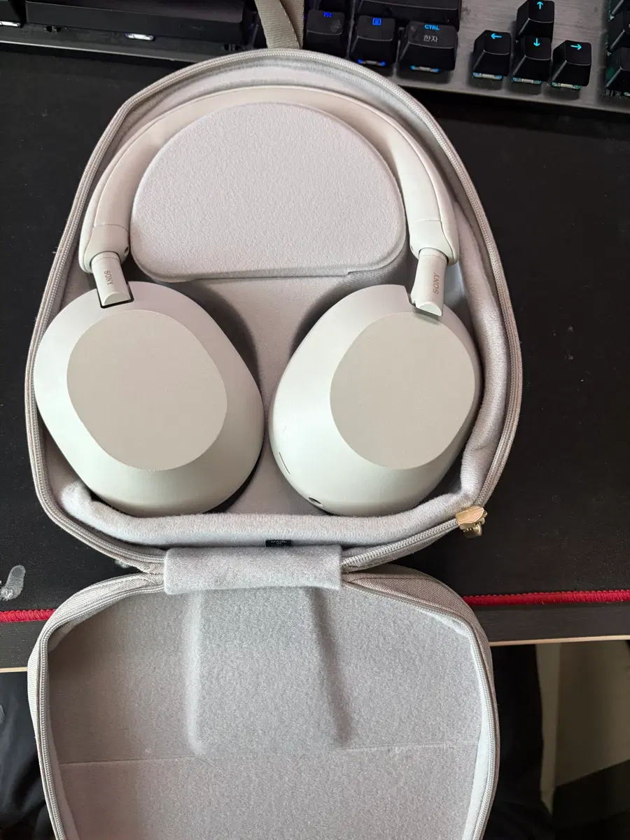 소니 WH-1000XM5 헤드폰 화이트