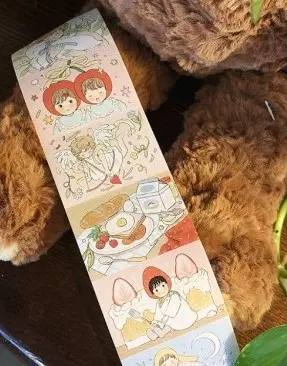 유보라 사각 일러스트 화지 키스컷 테이프 분할판매합니다.