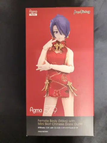 맥스팩토리 figma Styles 여성 body (미카) with 미니 스커트 차이나 원피스 코디