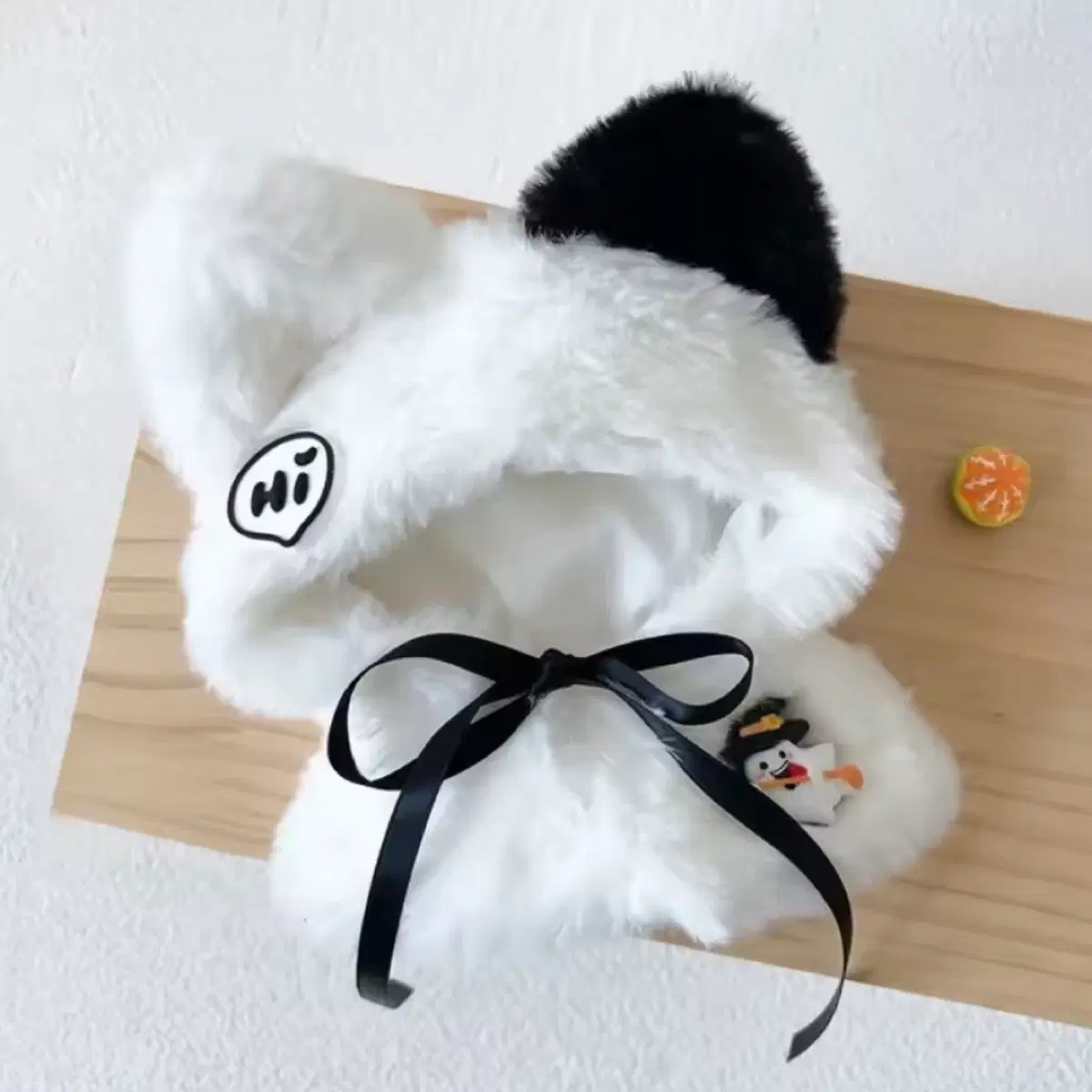 새상품 인형 고양이 망토, 10cm인형옷, 인형 망토, 화이트 망토