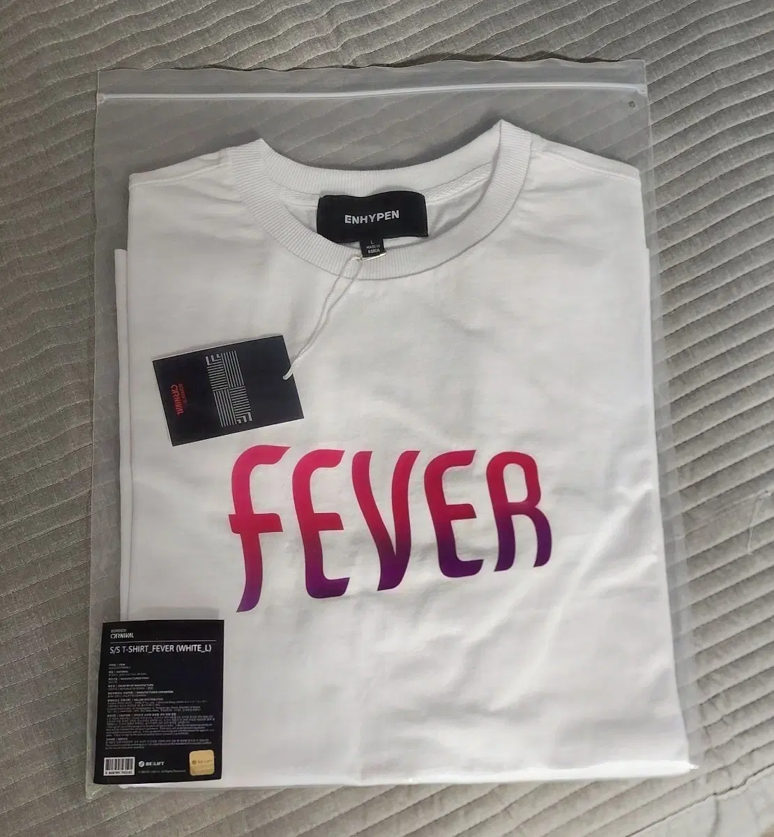 (급처) 엔하이픈 굿즈 피버 티셔츠 enhypen md fever t-shirt