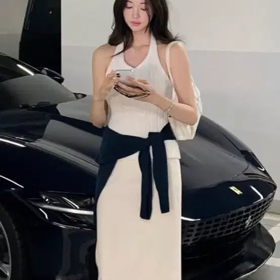 라플라 페브 맥시 스커트 블랙 M