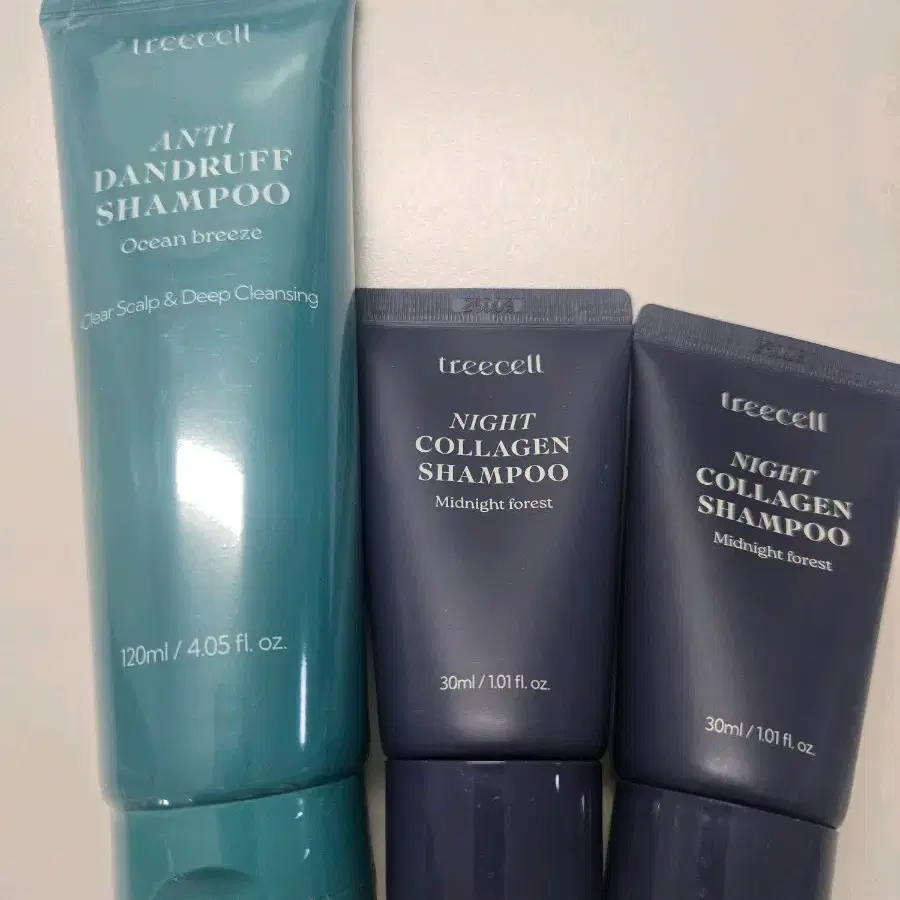 트리셀 안티 댄드러프 샴푸 오션브리즈 120ml+ 나이트콜라겐샴푸60ml
