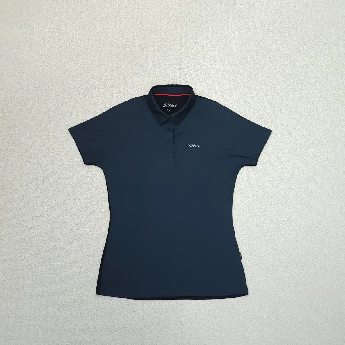 (S)타이틀리스트 여성 골프웨어 반팔 카라티 네이비 J17W4626