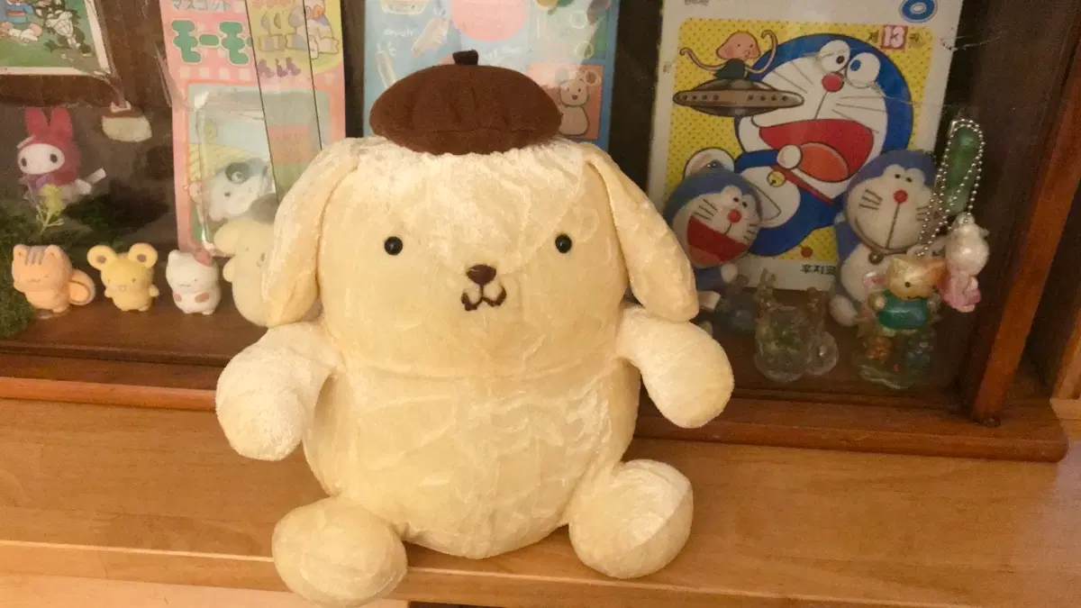 레어! 일본 고전 폼폼푸린 인형 푸딩 키티