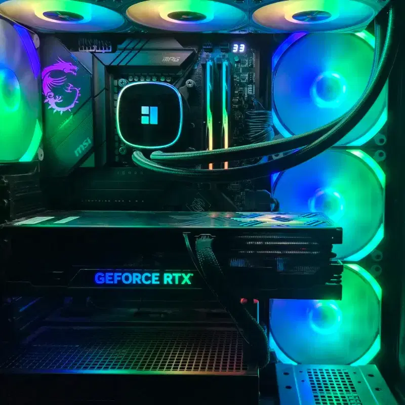 (개인)i9-13900k rtx4080 초고사양 게이밍/작업용 컴퓨터본체 팔아요