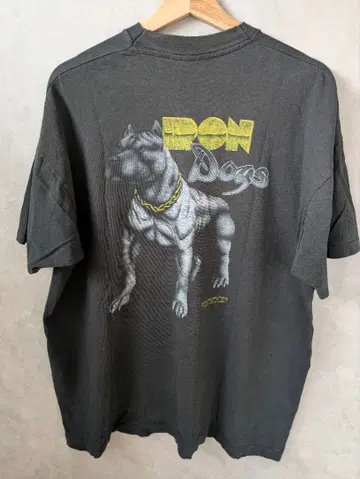 IRON DOGS USA제 구제 의류 애니멀 싱글 페이드 보로 개