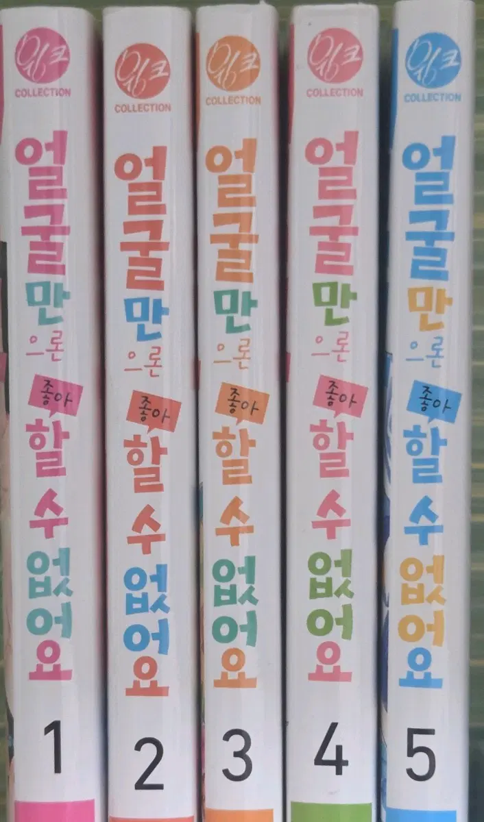얼굴만으론좋아할수없어요 1~5권 팝니다