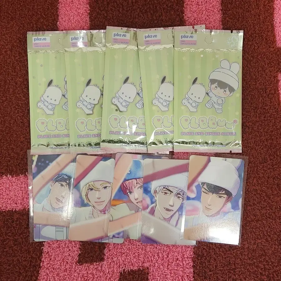 플레이브 뿌 포카앨범(하민)+올영 미공포 5인