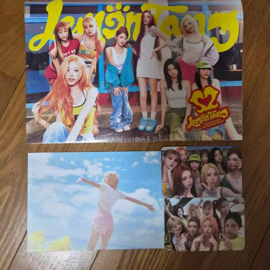 하투하 레몬탱 지우 엽서 단체 포카 2장 개봉 앨범 일괄 세트 양도 스텔라 이안 아이코닉 하트 일본 교환 비치 썬