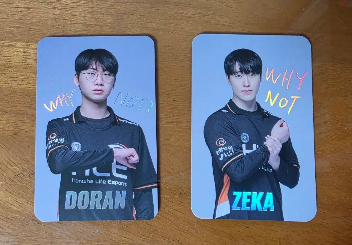 lck hle 한화생명 도란 제카 포토카드
