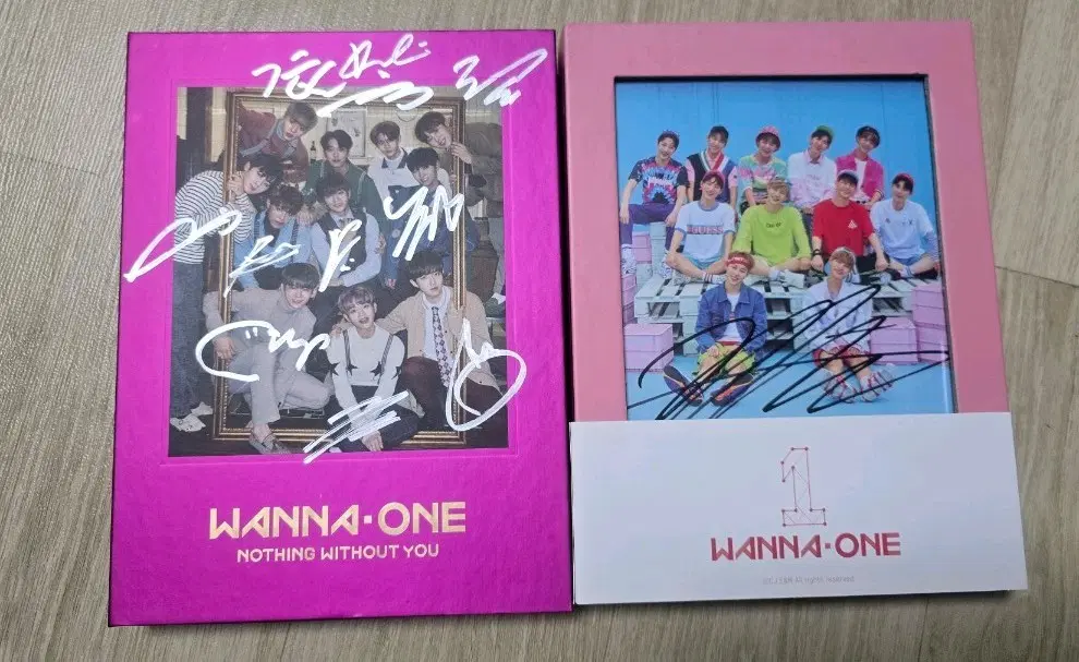 워너원 wannaone 사인앨범 2개일괄
