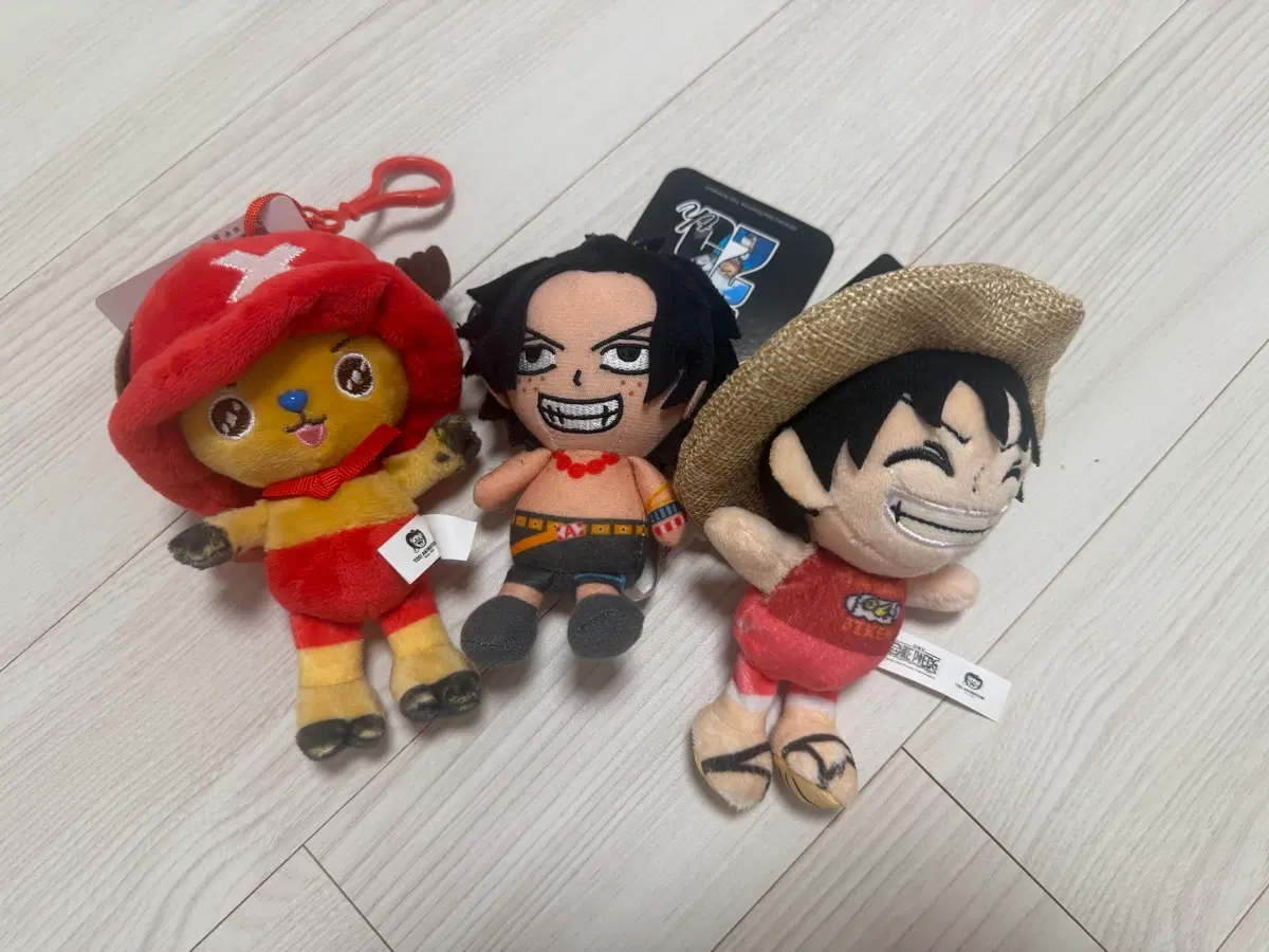 원피스 인형키링 쵸파 루피 에이스 일괄