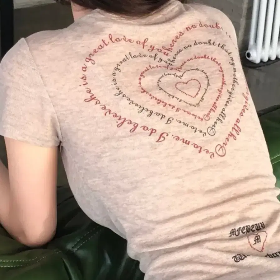 새상품) U넥 레터링 티셔츠