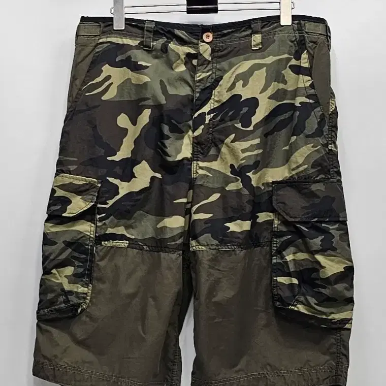 ECWOS M-92 카모 레이어드 카고 버뮤다 팬츠 / 남 XL