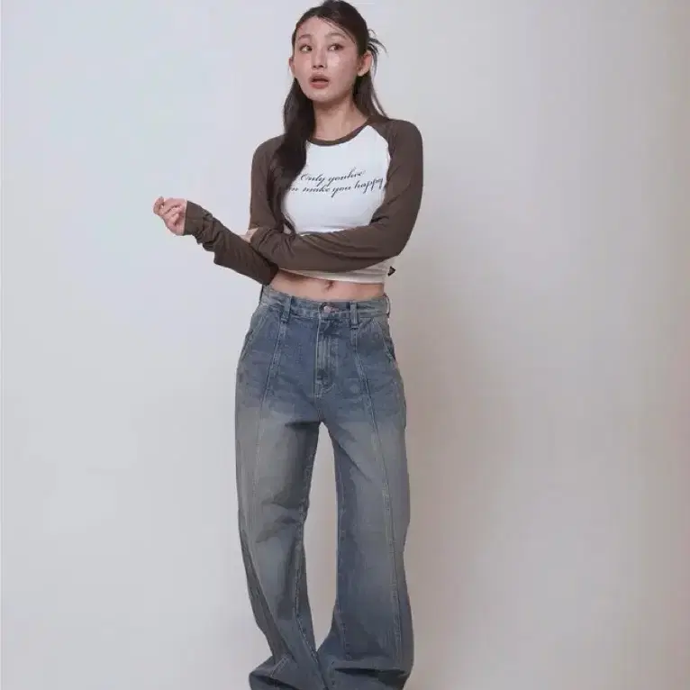 절개 데님 팬츠